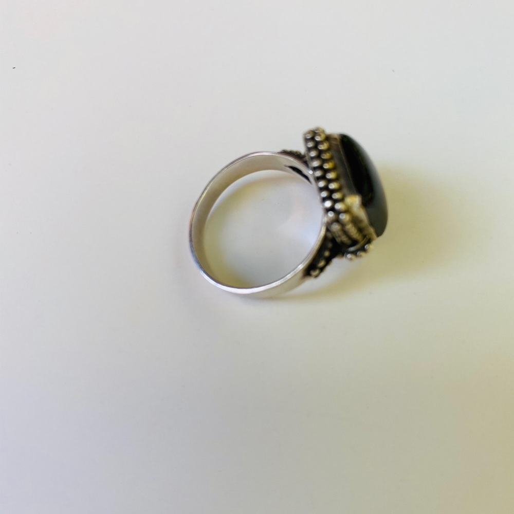 BLACK ONYX RING - Picture 4 of 5